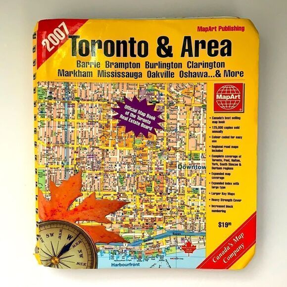 🟡Toronto & Area Map  - Picture 1 of 4